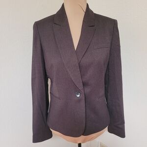New Cremieux Brown Herringbone Tweed Jacket with Elbow Patches
